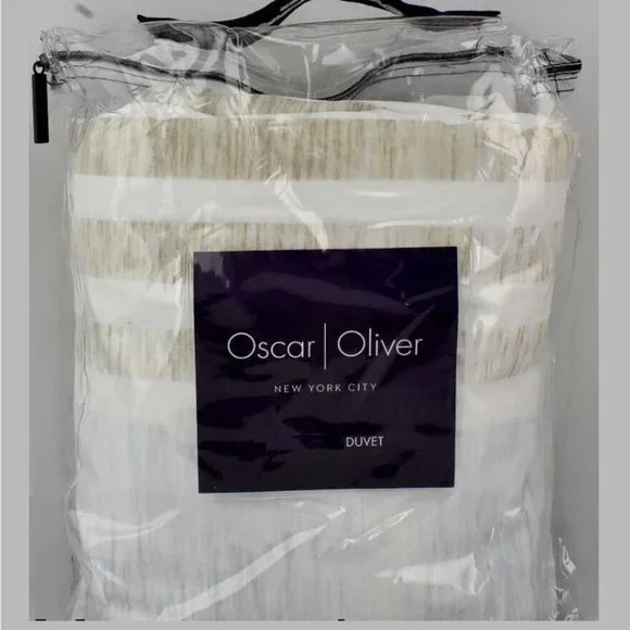 Oscar Oliver New York City Vince FULL / QUEEN Duvet Cover ONLY Aqua - Picture 10 of 12